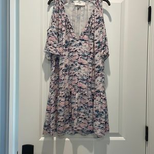 Amanda Uprichard. Petite small dress. Pink and blue.